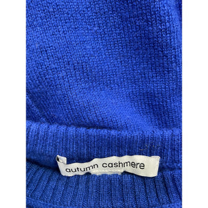 Autumn Cashmere 'Undone Edge' Blue Crewneck Size M