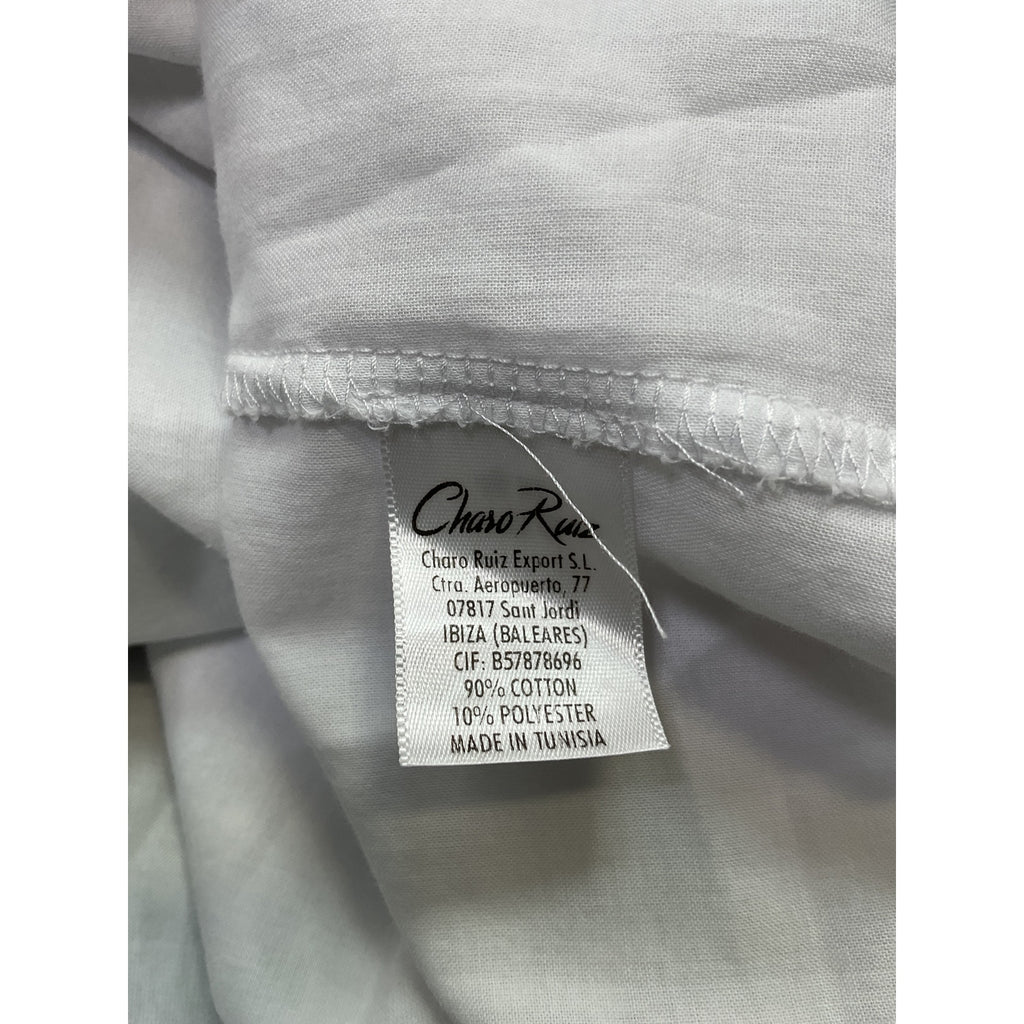 Charo Ruiz 'Vaiana' White Cotton Dress Size XS