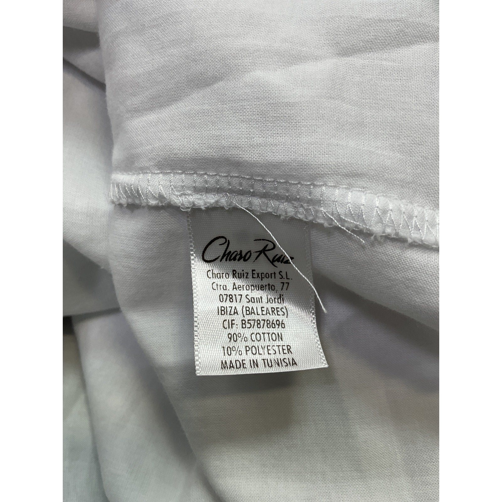 Charo Ruiz 'Vaiana' White Cotton Dress Size XS