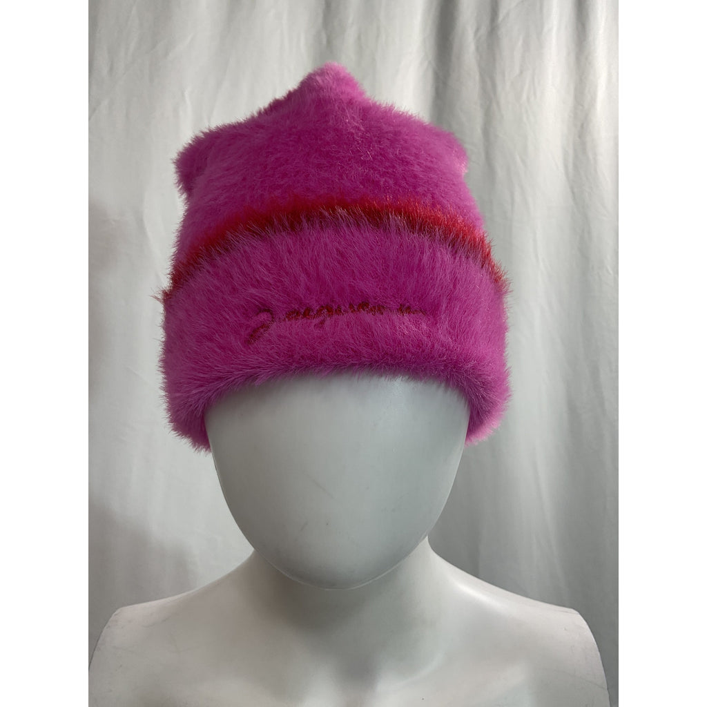Jacquemus 'Le Neve' Pink Bonnet Logo Hat Size OS