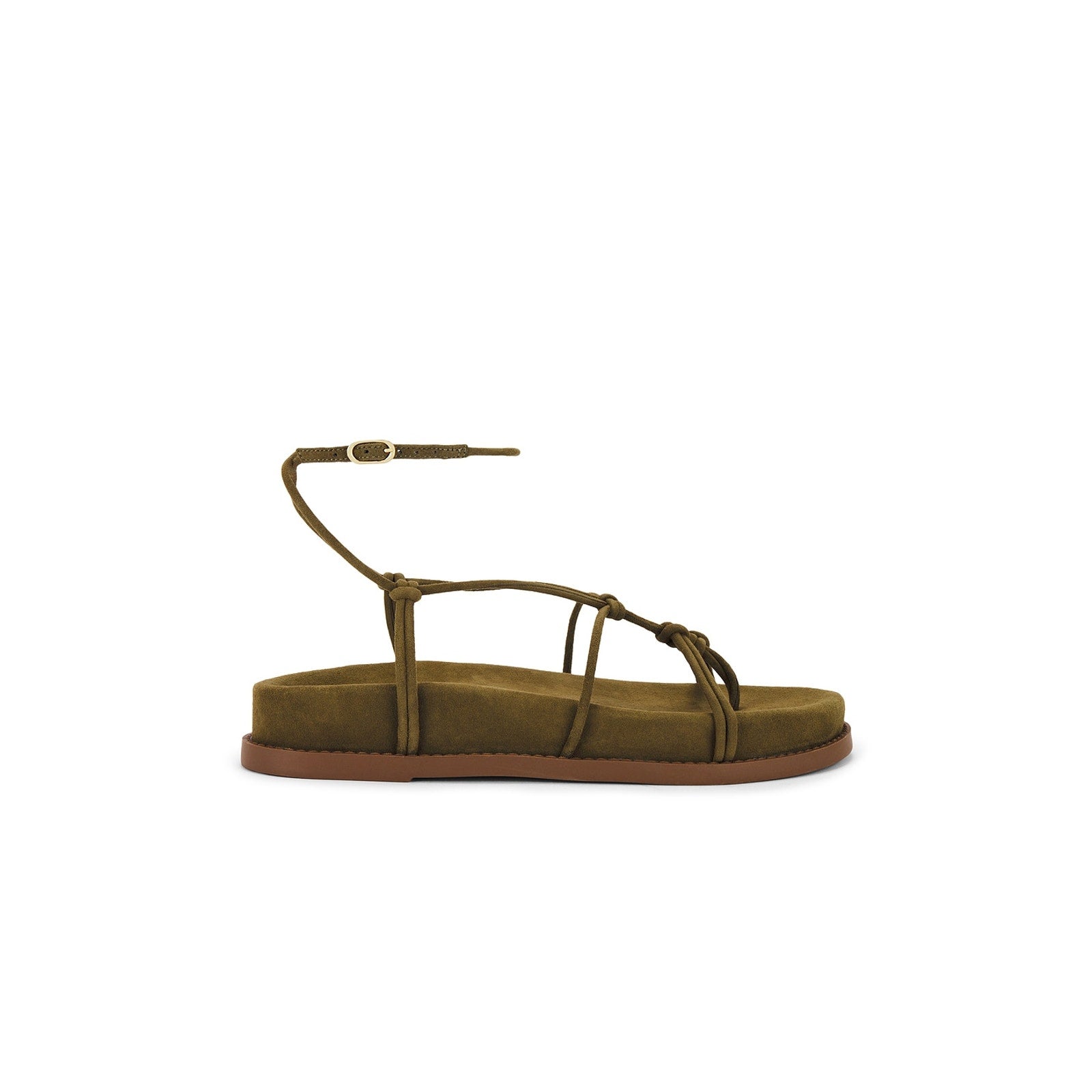 Schutz 'Calabria' Green Rubber Mid Sandal Size 8