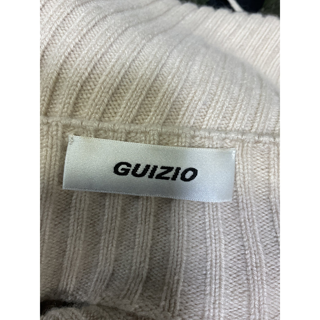 Danielle Guizio 'Rib' White Knit Backless Tank Size M
