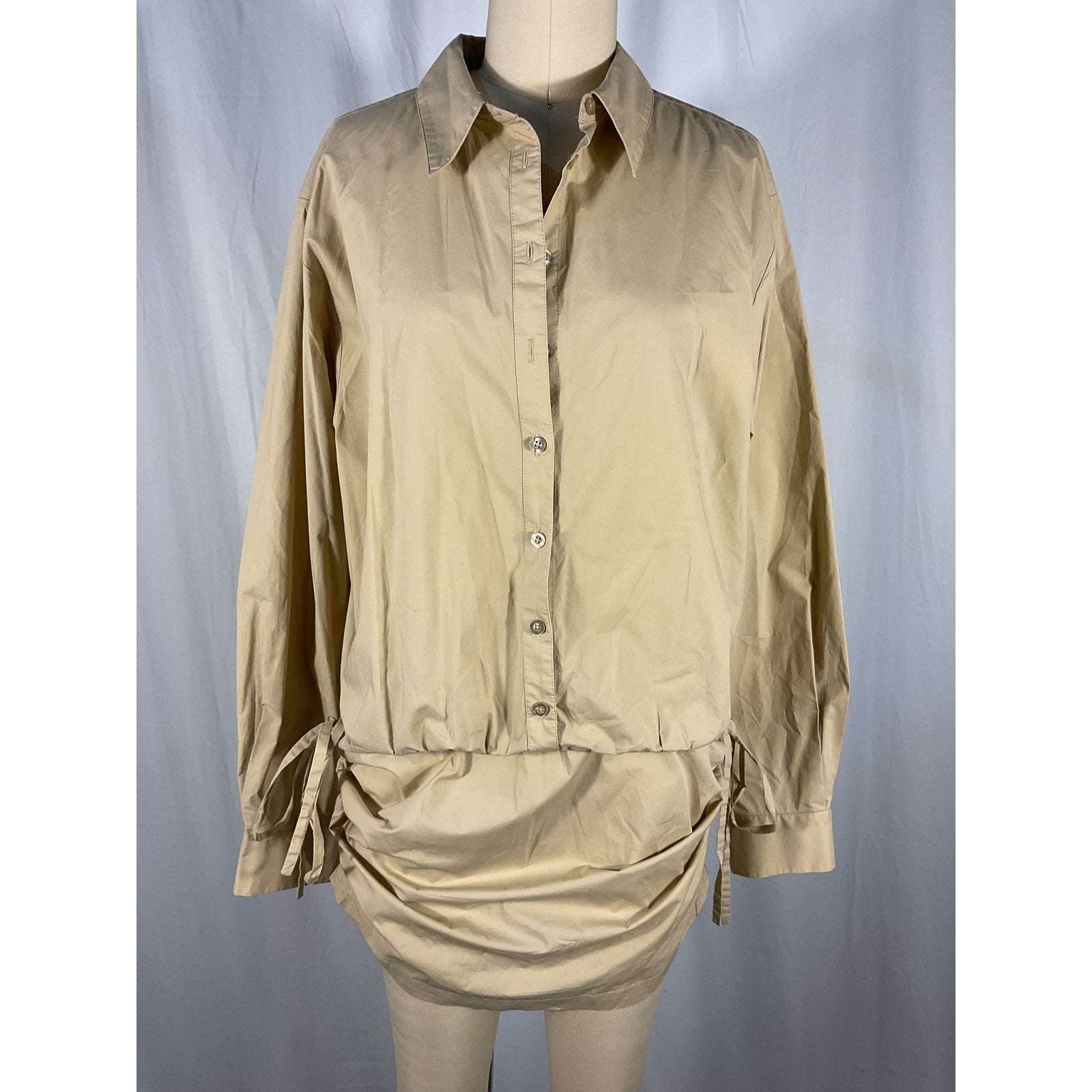 L'Academie 'The Keem' Tan Mini Dress Size M