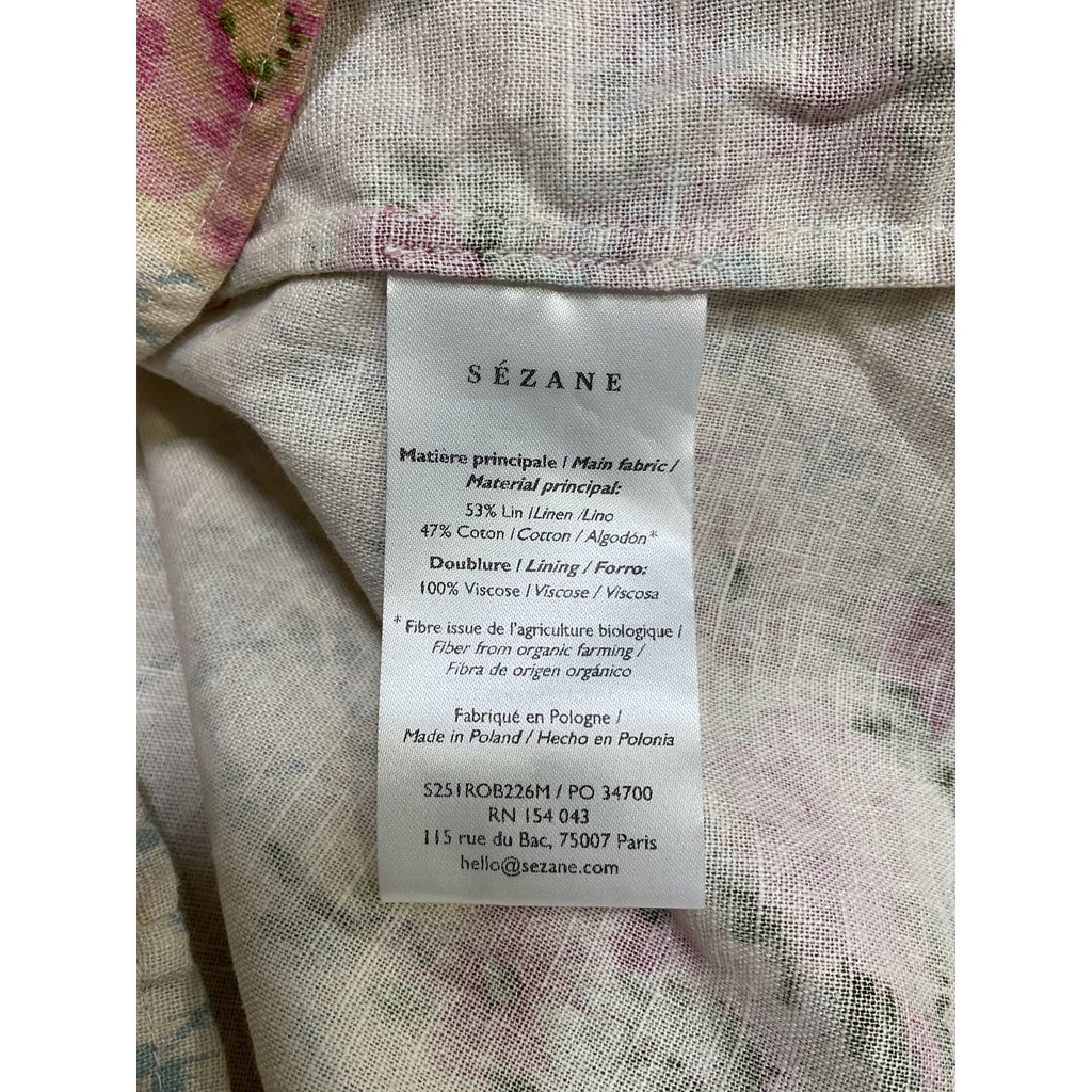 S�zane 'Josiana' White Linen Dress Size 36