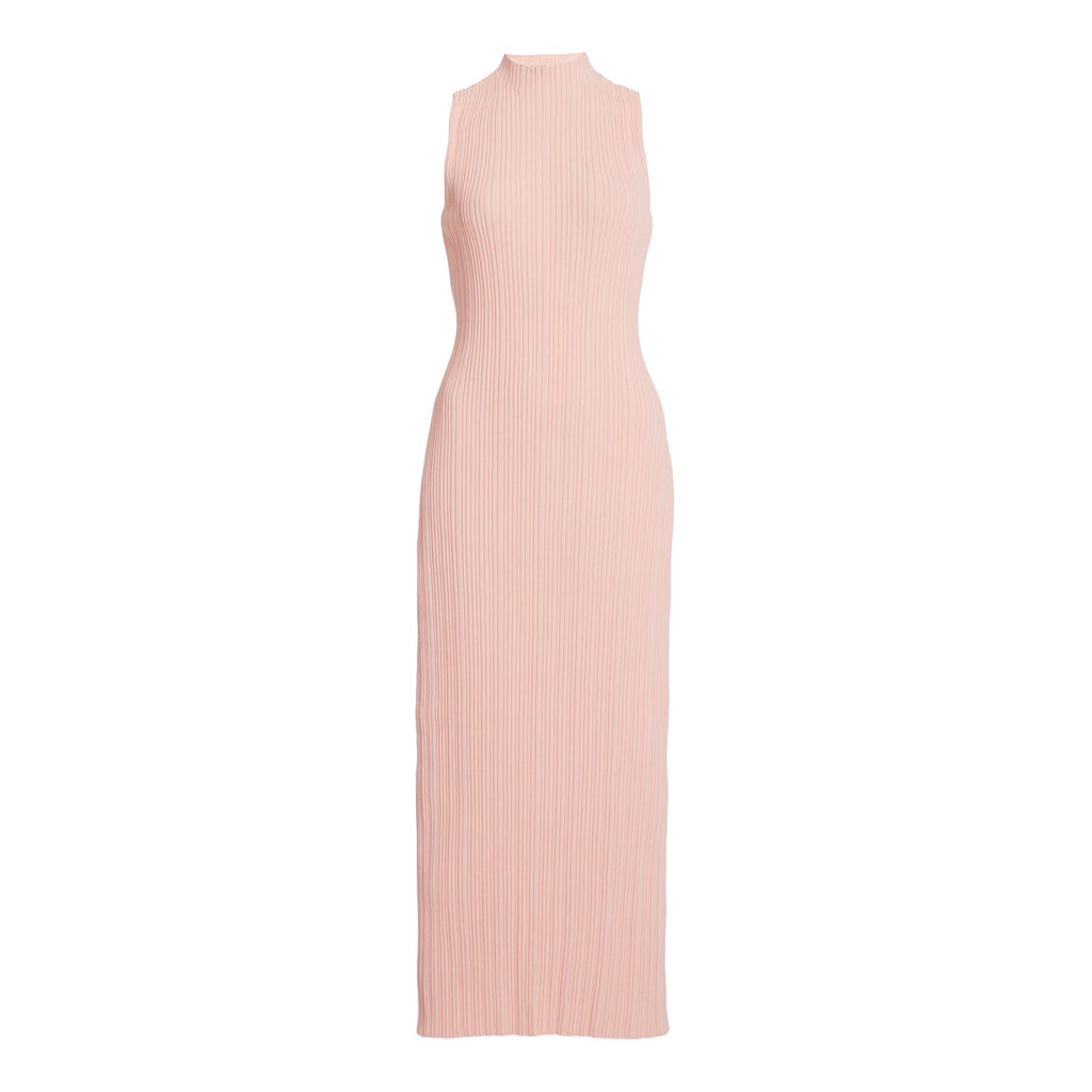 Acler 'Lunar' Pink Ribbed-Knit Maxi Tank Dress Size 2