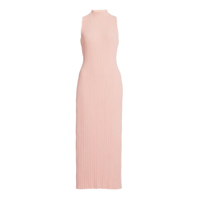 Acler 'Lunar' Pink Ribbed-Knit Maxi Tank Dress Size 2