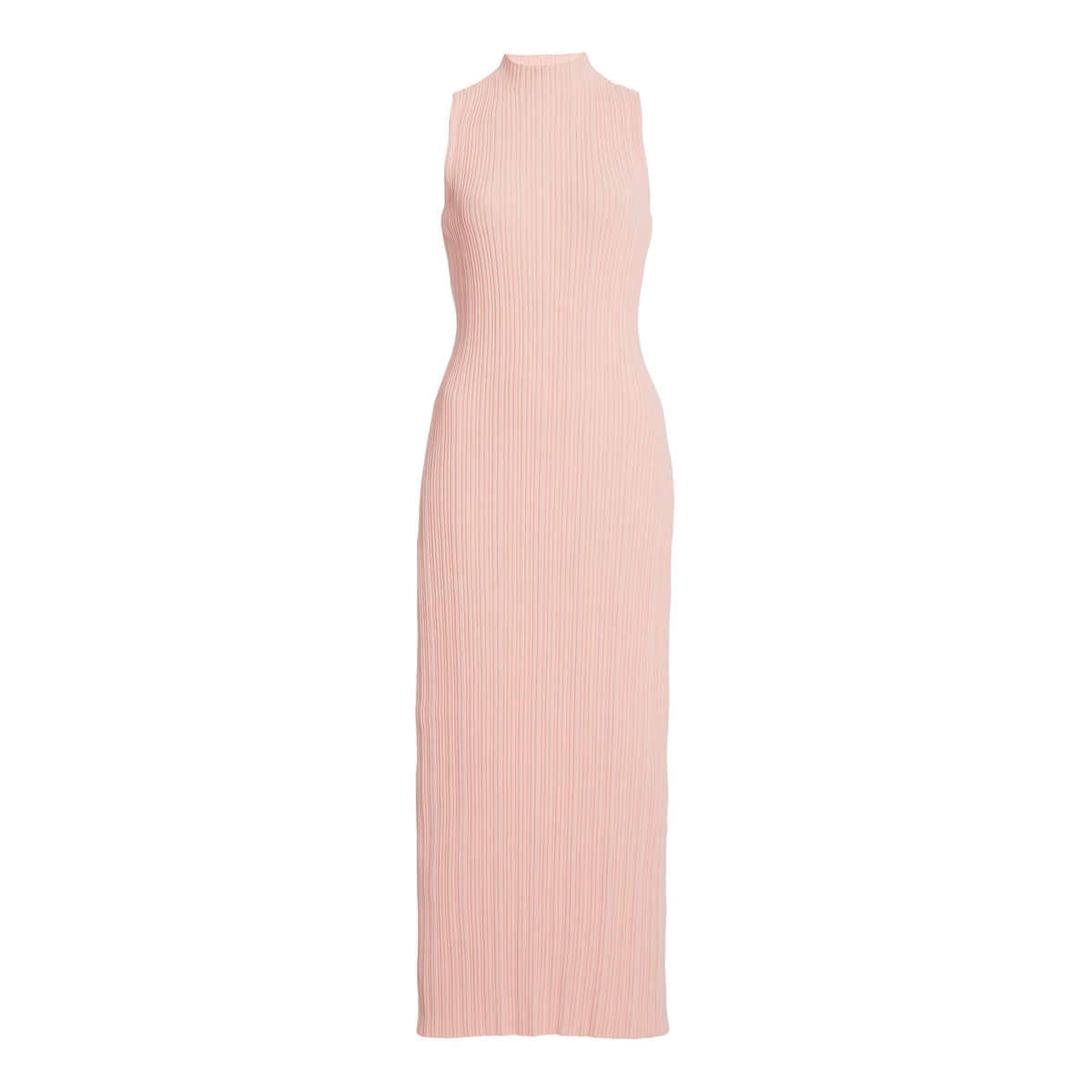 Acler 'Lunar' Pink Ribbed-Knit Maxi Tank Dress Size 2