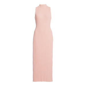 Acler 'Lunar' Pink Ribbed-Knit Maxi Tank Dress Size 2