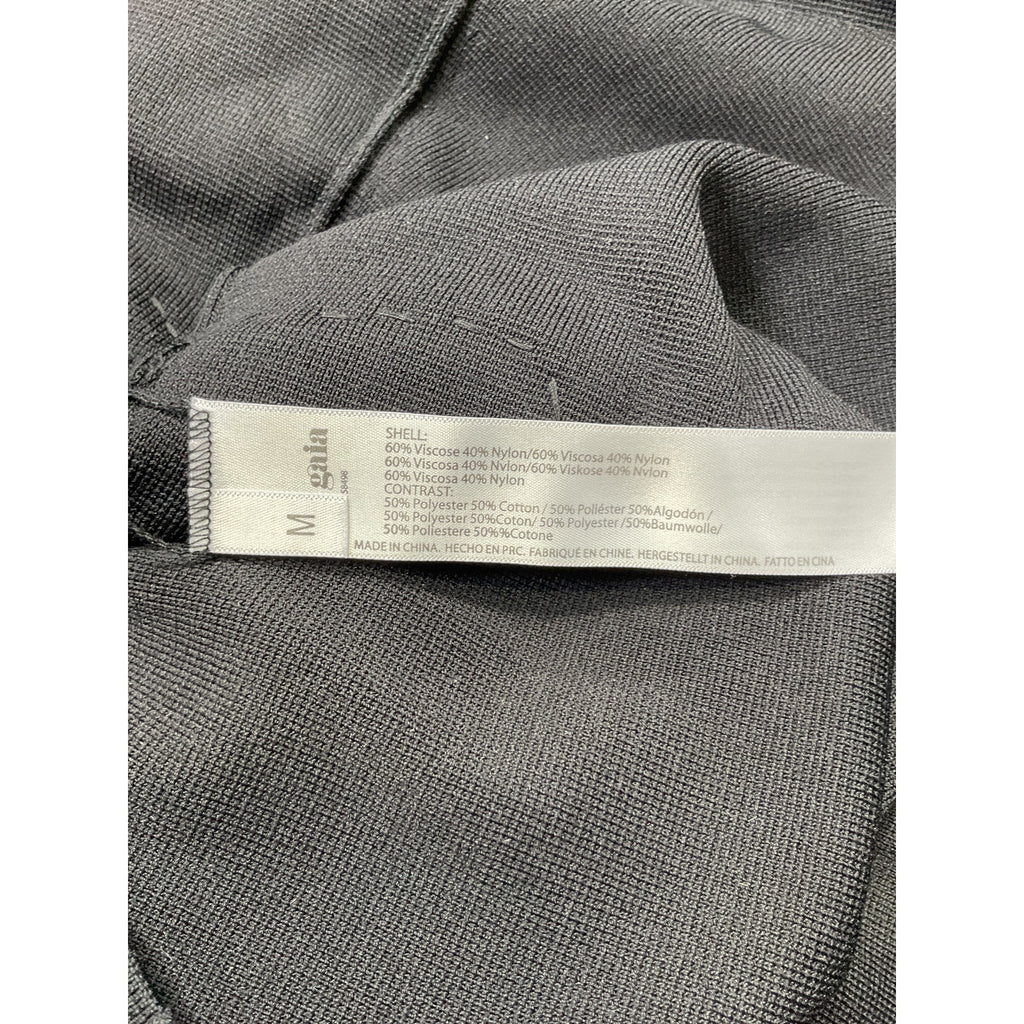 Cult Gaia 'Aimee' Black Viscose Knit Dress Size M