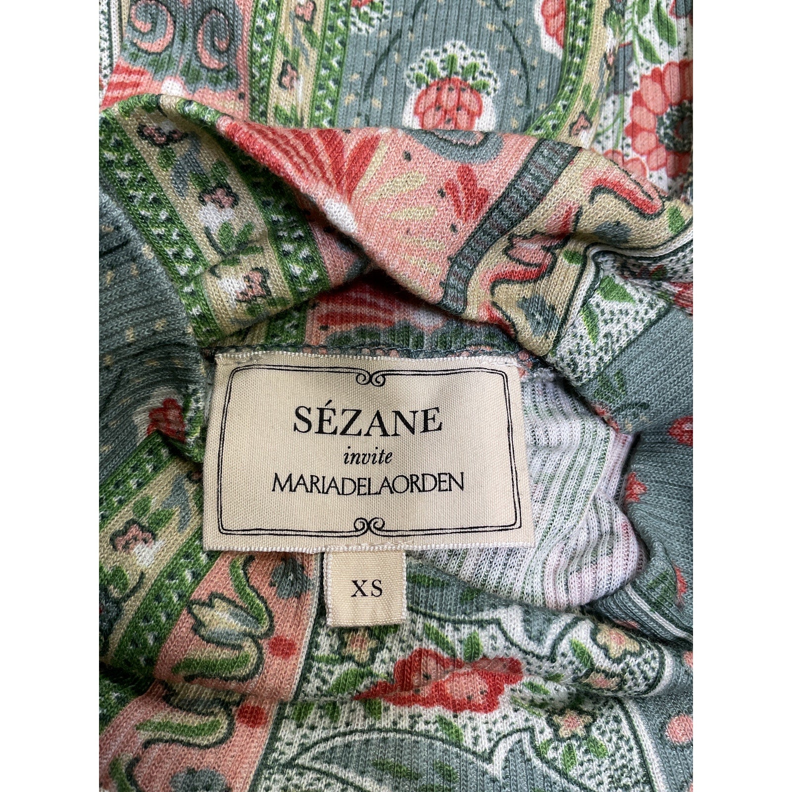 S�zane Jumper Green Cotton Felix Sweater Size XS