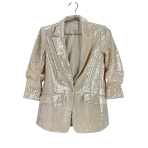 Cinq A Sept Sequined Beige Kimmi Blazer Size 00
