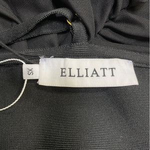 Elliatt Ruched Black Pippa Dress Size XS