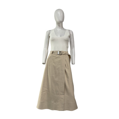 Simkhai 'Camden' Beige Linen Tank Midi Dress Size 2