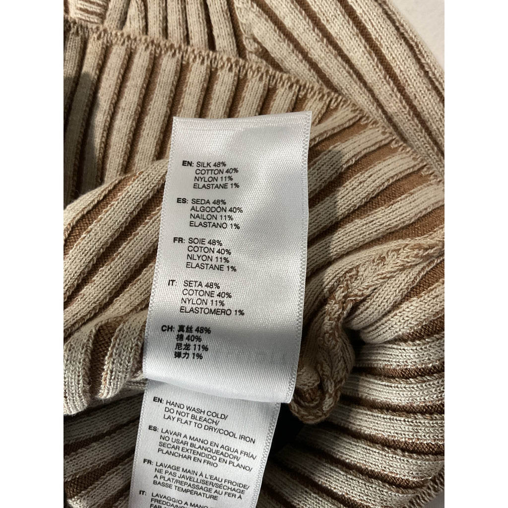 John Elliott Piper Green Silk Rib Cropped Cardigan Size 0 / XS