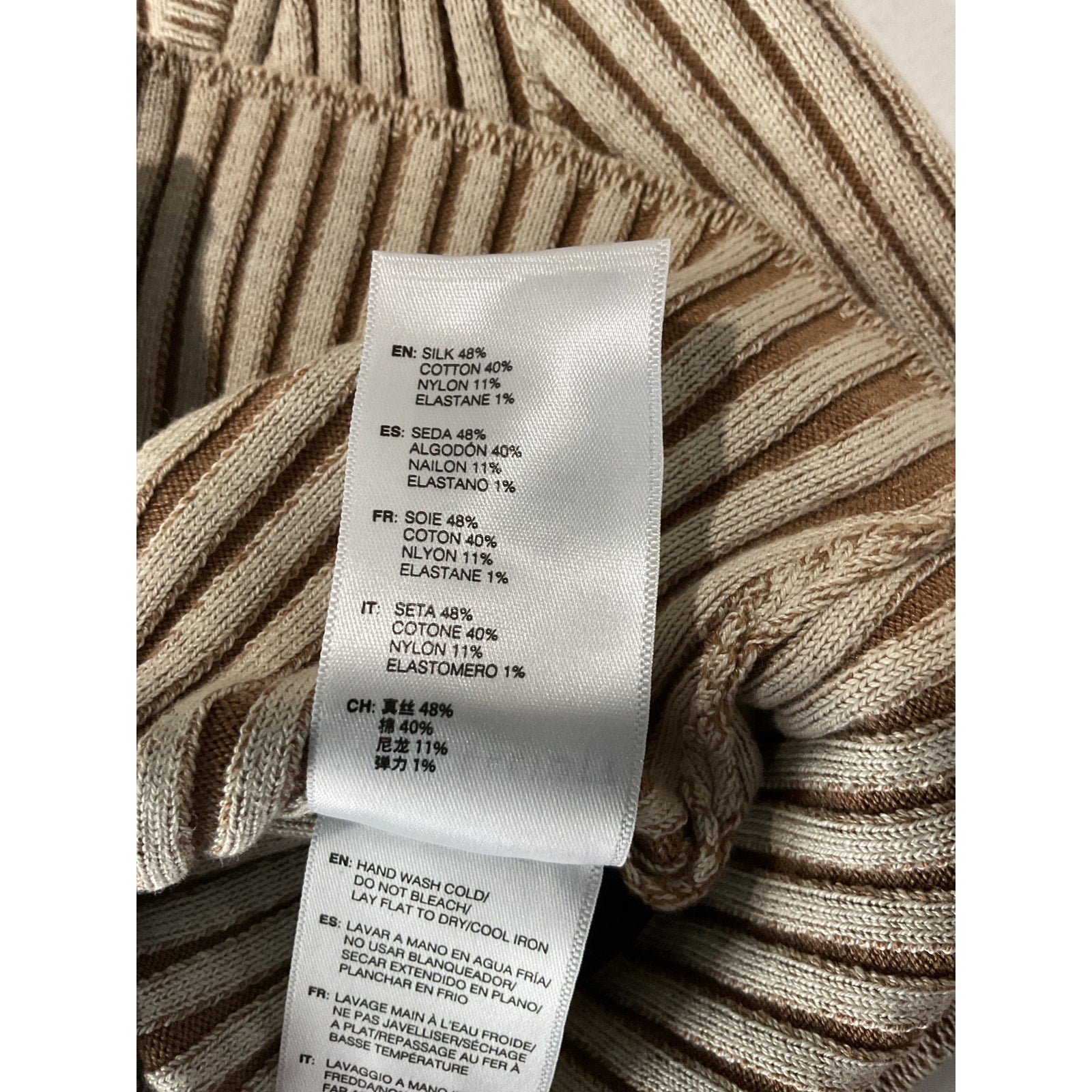 John Elliott Piper Green Silk Rib Cropped Cardigan Size 0 / XS
