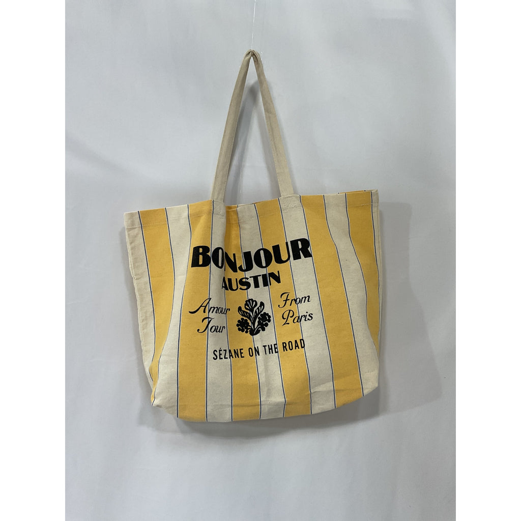 S�zane 'Bonjour' Green Tote Bag