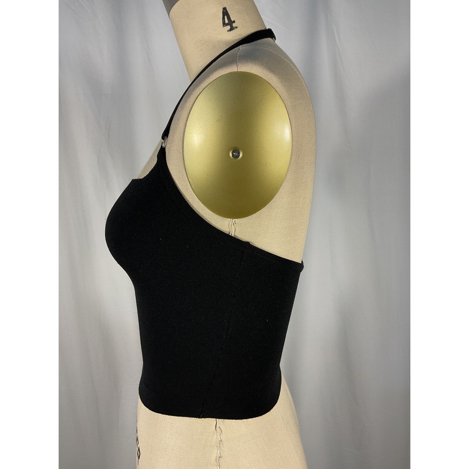 A.L.C. 'Nova' Black Halterneck Top Size XS