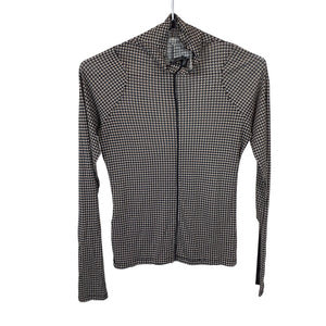 Rag & Bone Geometric Black Multi Shaw Paneled Long Sleeve Size S Top