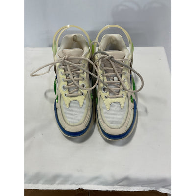 Raf Simons 'Cylon-21' White Leather Sneakers Size 6