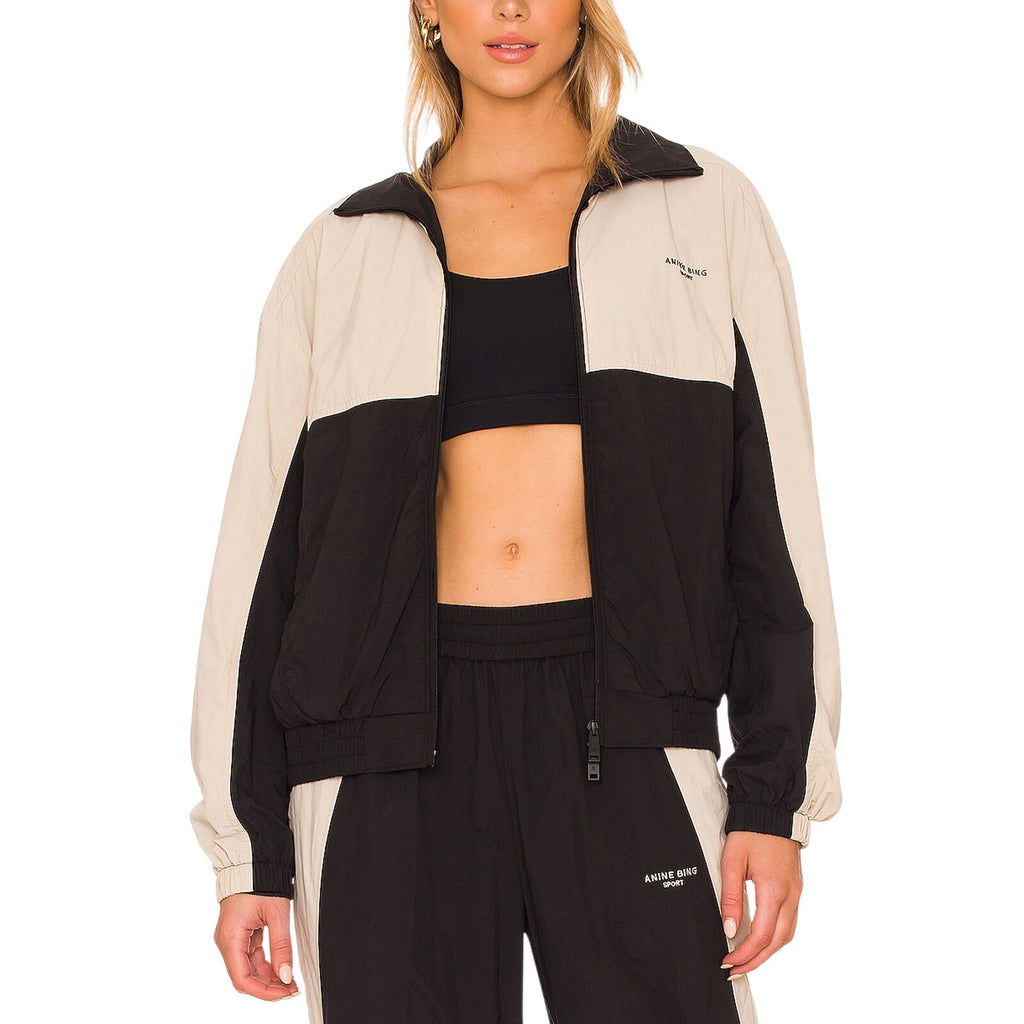 Anine Bing 'Emerson' Black Nylon Jacket Size S