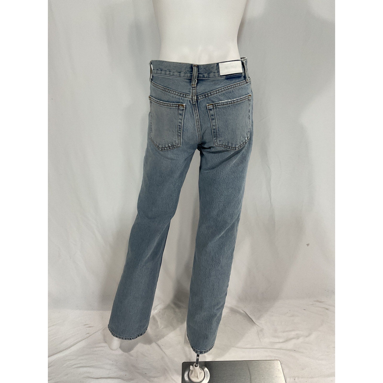 Re/Done 'Originals' Blue Easy Straight Denim Jean Size 24