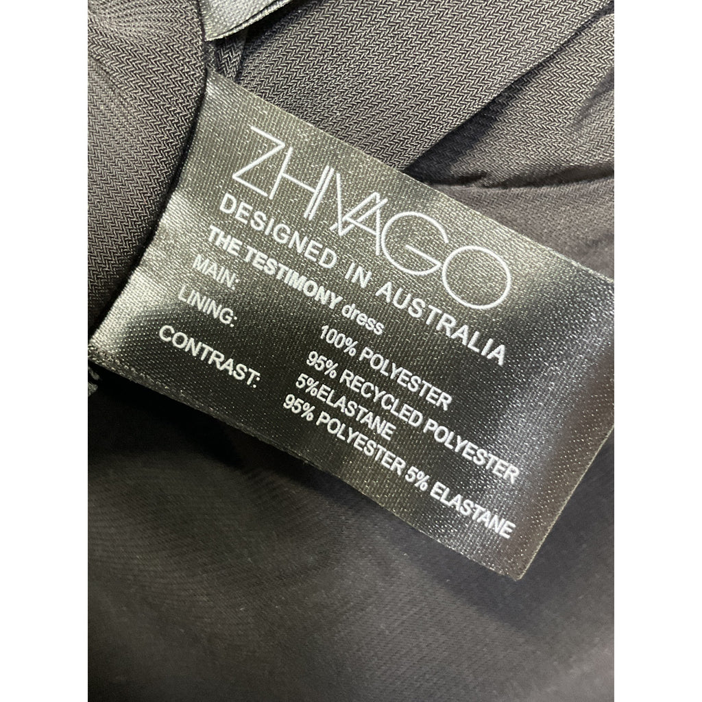 Zhivago 'Testimony' Gold Midi Sequin Embellished Back Vent Dress Size 8