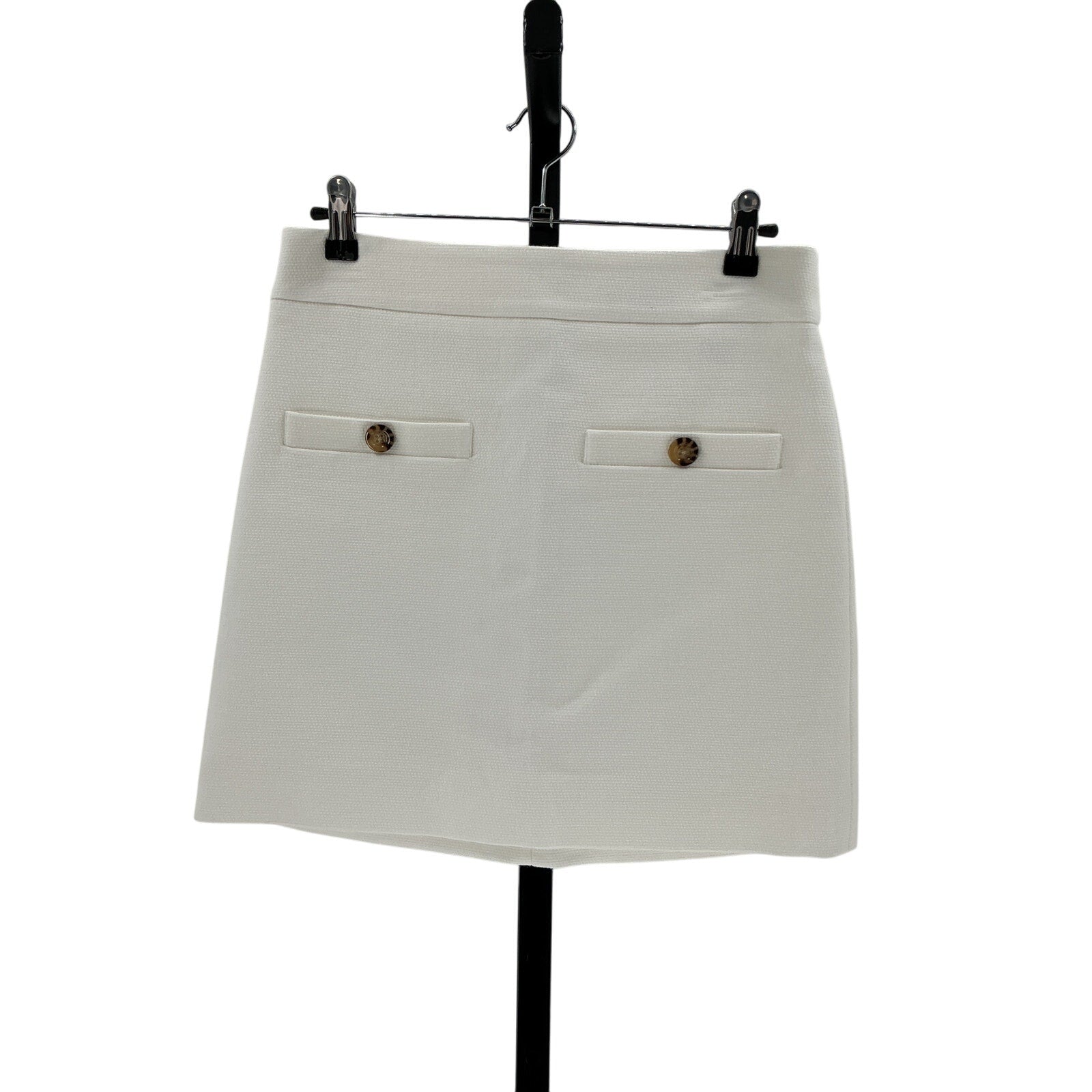 Veronica Beard 'Emar' White Cotton Mini Skirt Size 4