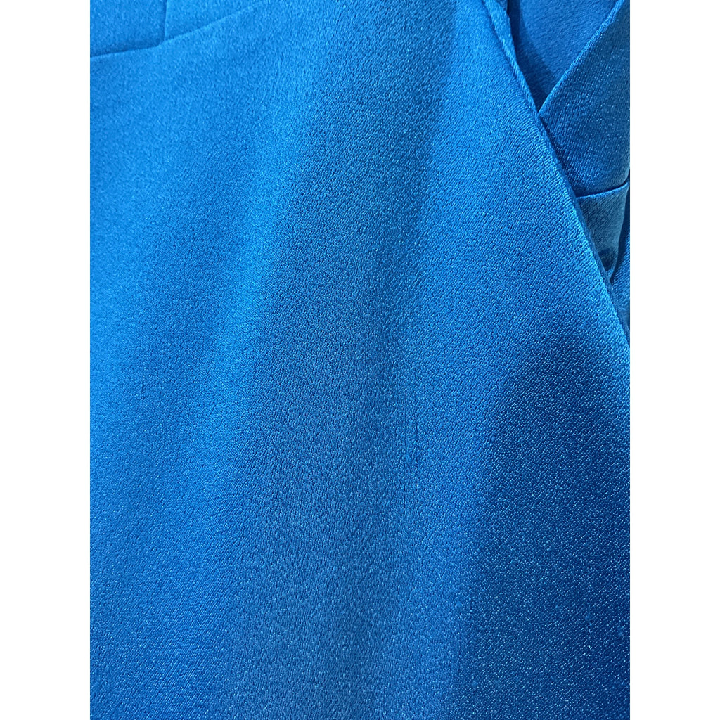 Alex Perry 'Jameson' Blue Triacetate Diamond Back Mini Dress Size 4