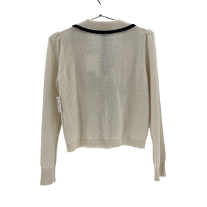 Frame Beige Cashmere Sailor Sweater Size M