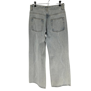 Sandro Embellished Blue Rhinestone Wave Denim Jeans Size 38 EU / US 6