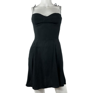 Reformation Strappy Black Saskia Dress Size 4