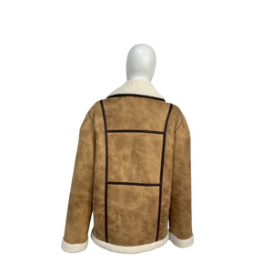 Tularosa 'Dylan' Tan Polyester Coat Size M