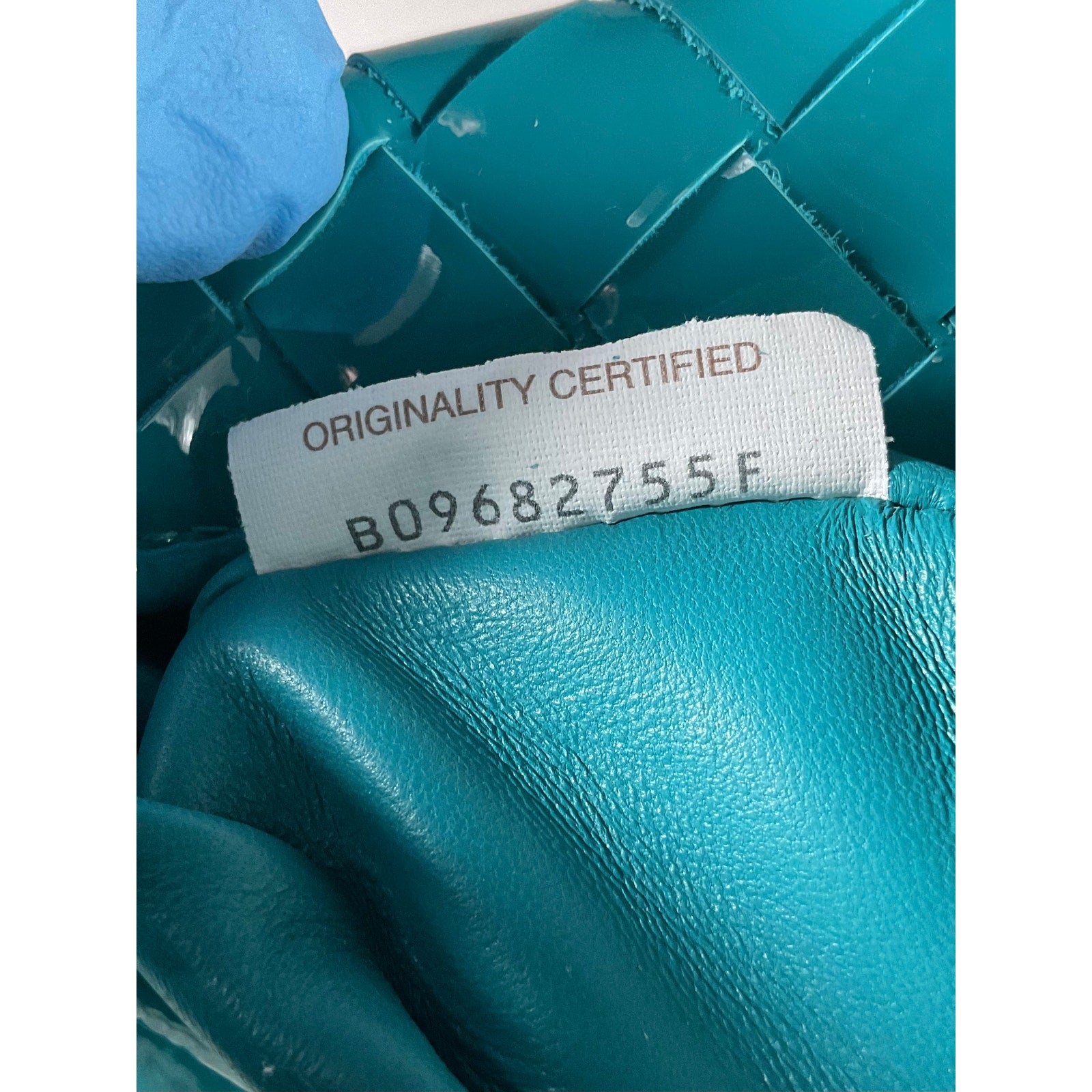 Bottega Veneta Mini 'Jodie' Blue Leather Bag