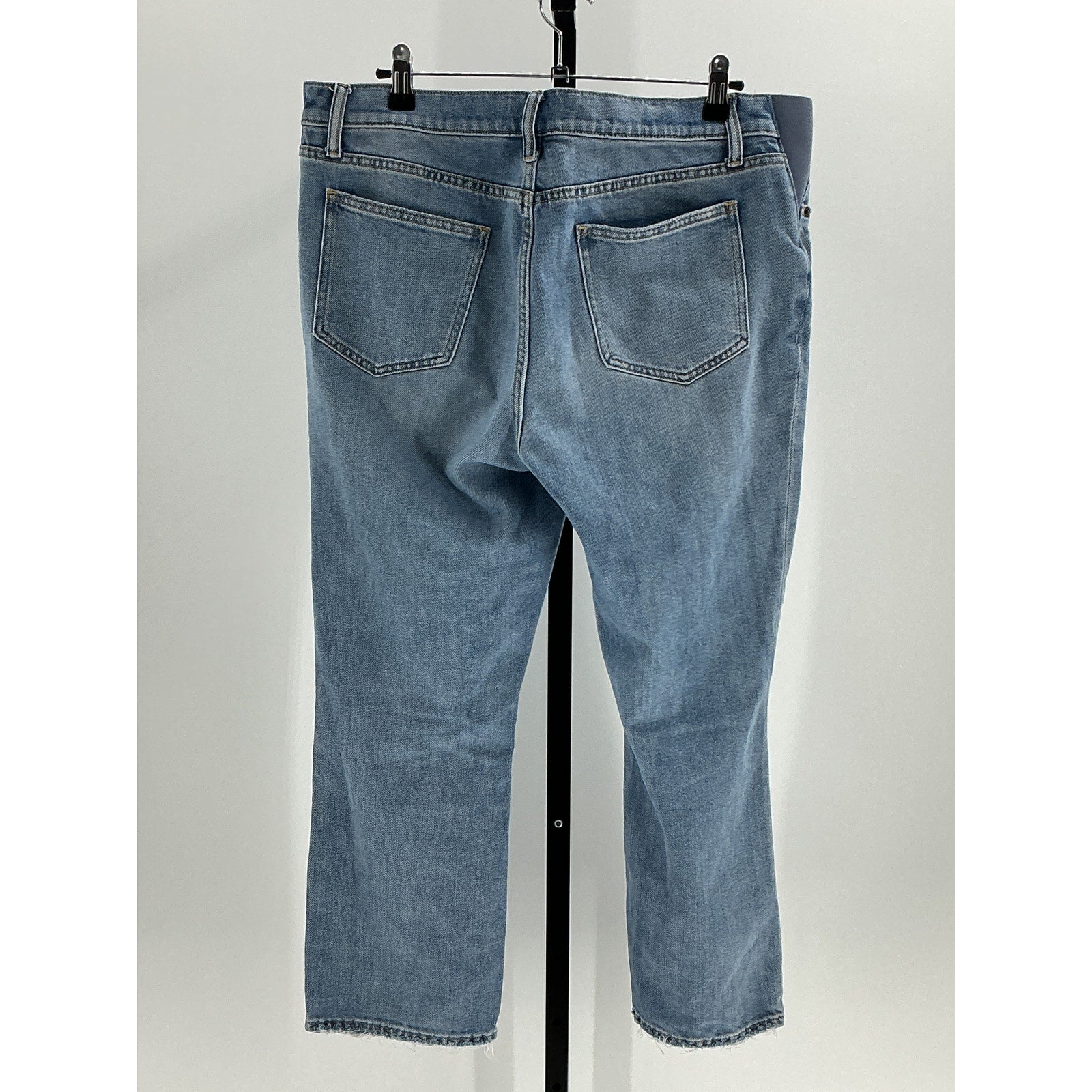Hatch The Crop Blue Cotton Maternity Denim Jeans Size 32
