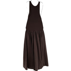 Staud Mixed Media Brown Yamila Dress Size L