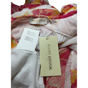 Ramy Brook Vibrant White Punch Floral Rachel Maxi Dress Size XXS NWT