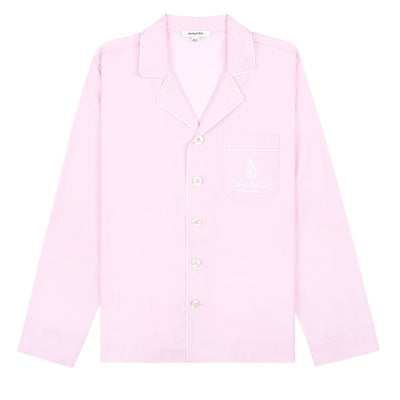 Sporty & Rich Classic Pink Vendome Pajama Shirt Size X-Small