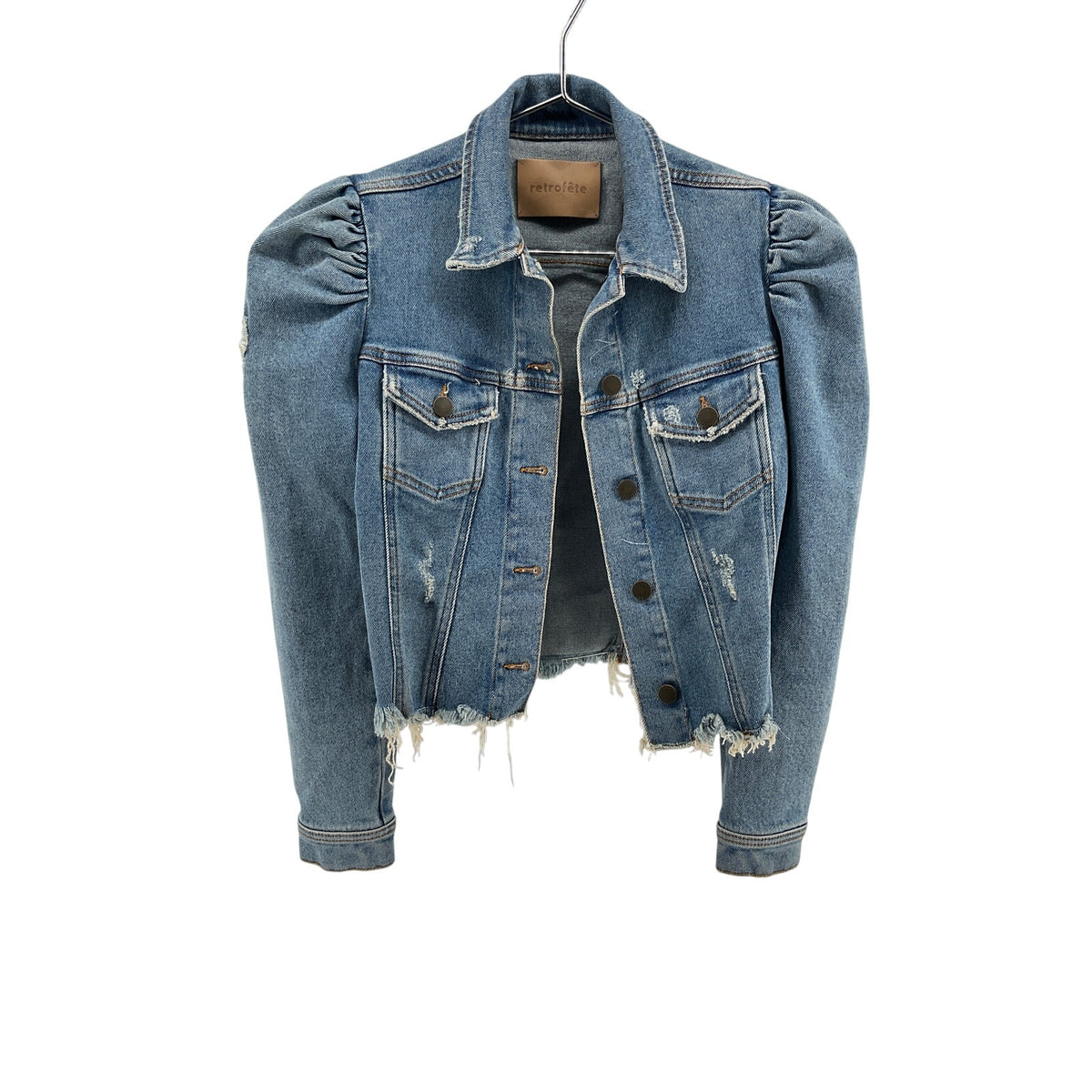 Retrofête Fw20-3128 - Rissa Blue Cotton Jacket Size S