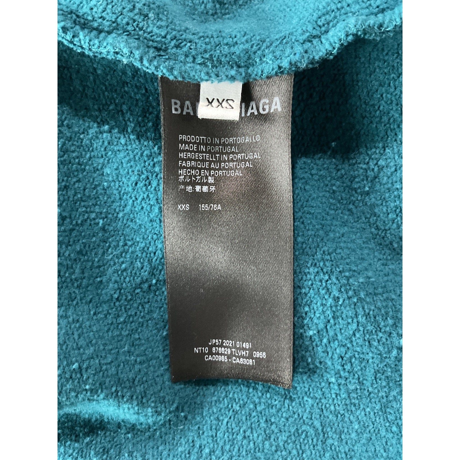 Balenciaga Regular Blue Cotton Crewneck Sweatshirt Size XXS