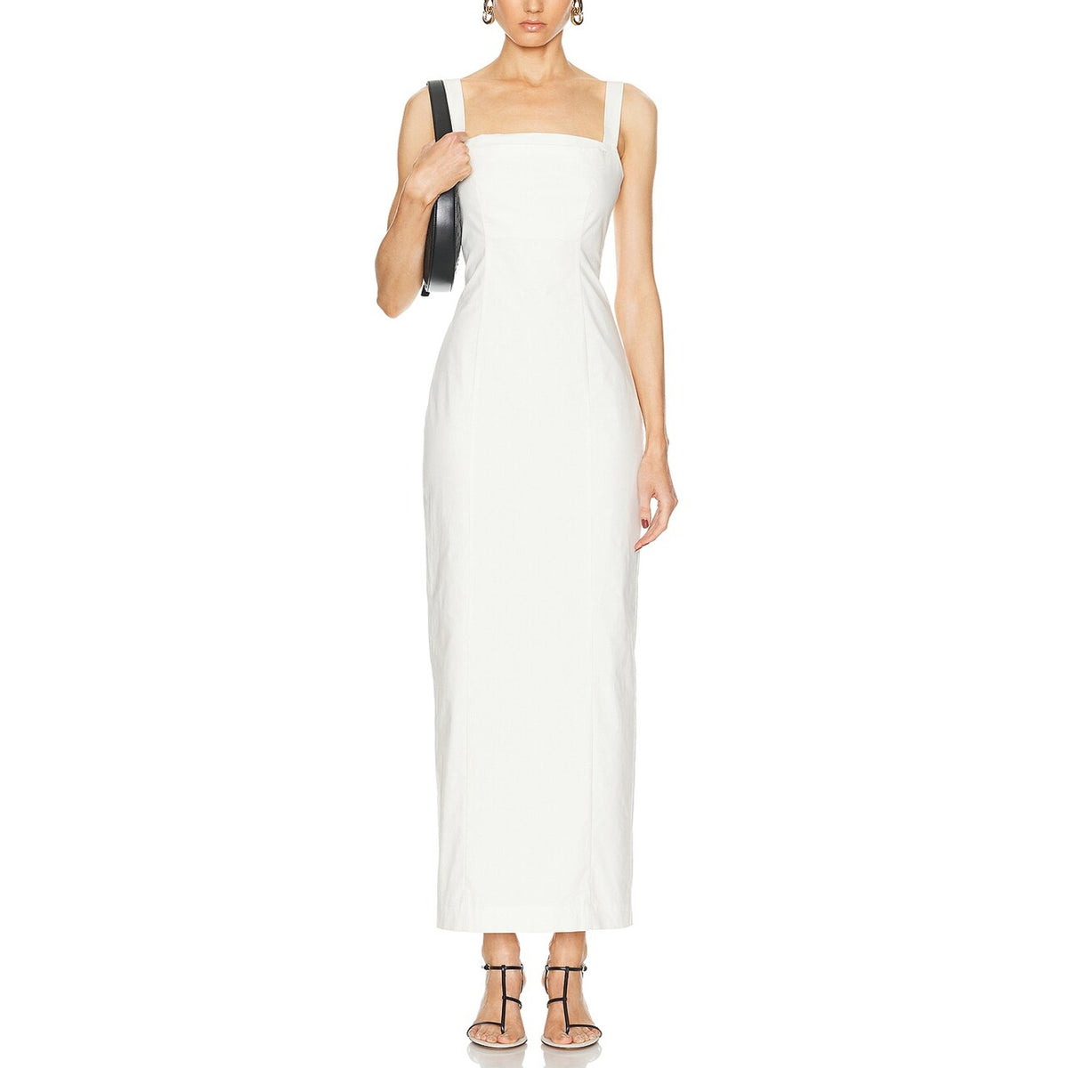 L'Academie Elegant Beige Marianna Renia Maxi Dress Size M