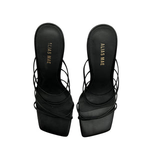 Alias Mae 'Monty' Black Leather Mule Size 7