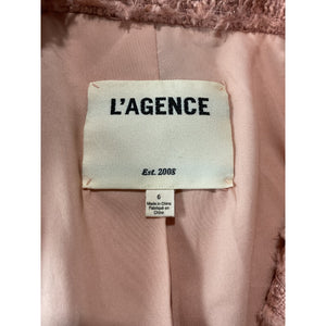 L'Agence Textured Dusty Pink Chamberlain Blazer Size 6