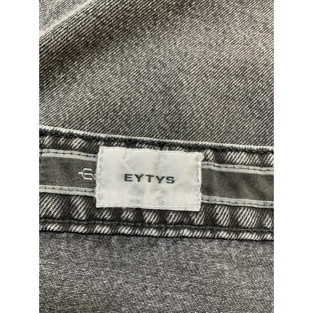 Eytys 'Jenna' Black Cotton Mini Skirt Size M