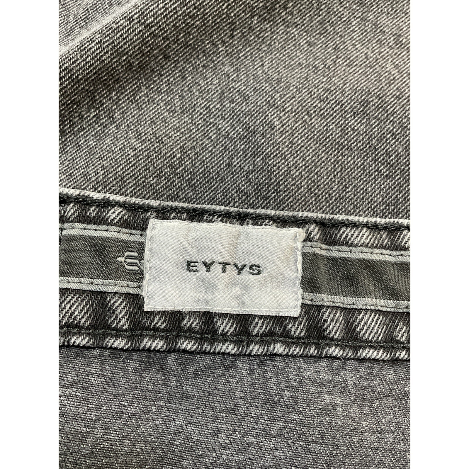 Eytys 'Jenna' Black Cotton Mini Skirt Size M