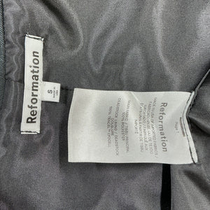 Reformation Tailored Black Billie Vest Size S