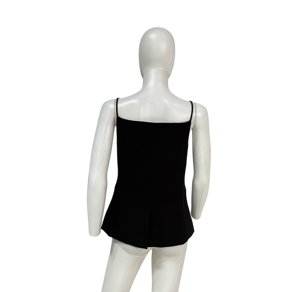 Staud 'Una' Black Polyester Top Size S
