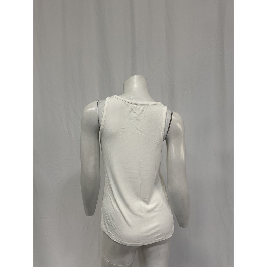Hatch The Softest Rib White Nylon Tank 2-Pack Size 2