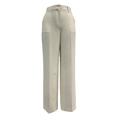 Theory Relaxed Cream Triacetate Straight Pant Size 4