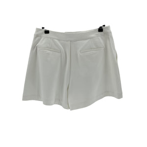 L'Agence 'Saige' White Polyester Short Size 8