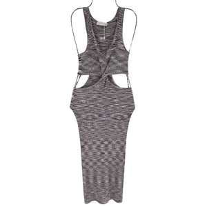 Simkhai Cutout Purple Colleen Dress Size S